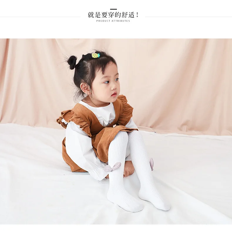 19 Years Autumn And Winter New Style Panty-hose for Kids Liangsi Bow GIRL'S Leggings Socks Baby Socks 0-8-Year-Old