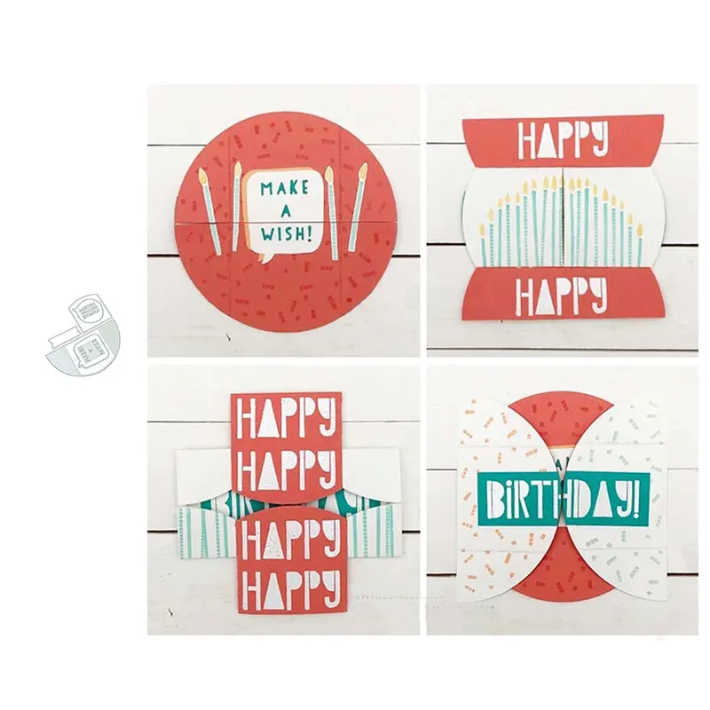 JC Сделай желание праздновать письмо полукруглая металлическая резка штампы