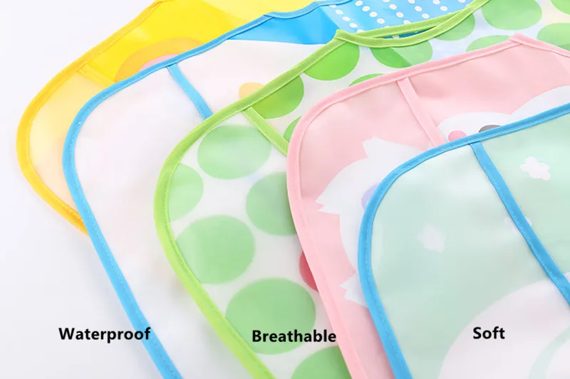 Регулируемые детские нагрудники EVA водонепроницаемые для кормления с рисунками