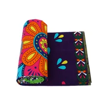 New Design Cotton Colorful Flowers Print African Fabric High Quality 6Yards\lot