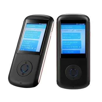 

Portable Translator Real time Instant Smart Voice Translator Simultaneous Translation 28 Languages 4G WIFI Global Online (Black)