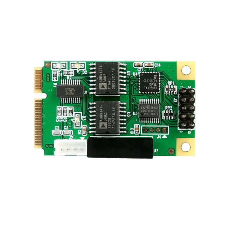 Mini PCI-E USB 2,0 к RS 232 RS422 RS485 Плата расширения последовательный DB9 RS232 RS422 RS485 мини адаптер PCI Express FT231 чипсет