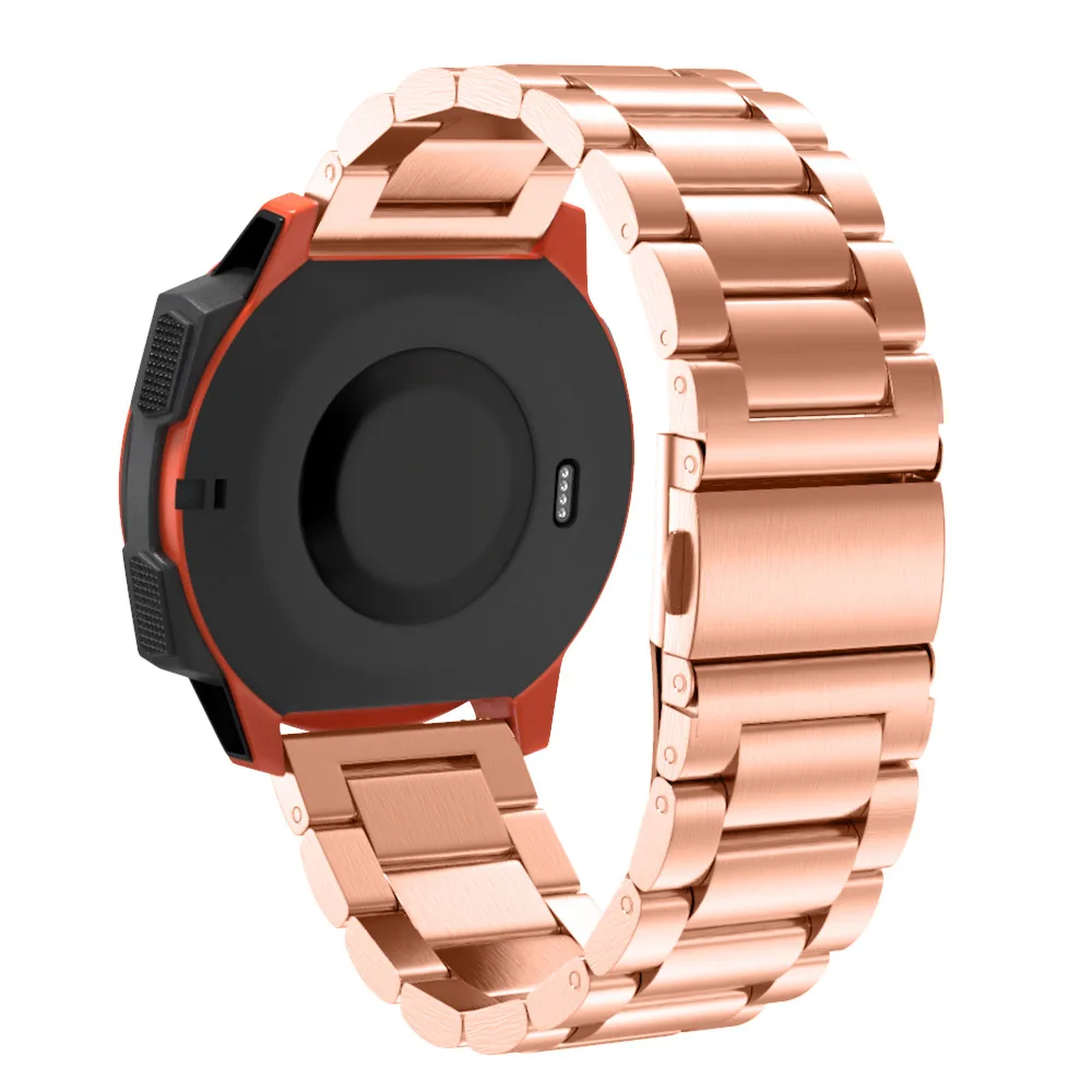 Rose Gold Tschick ленты для Garmin Instinct, ремешок из нержавеющей стали сменный ремешок для Garmin Instinct - Цвет ремешка: Rose Gold