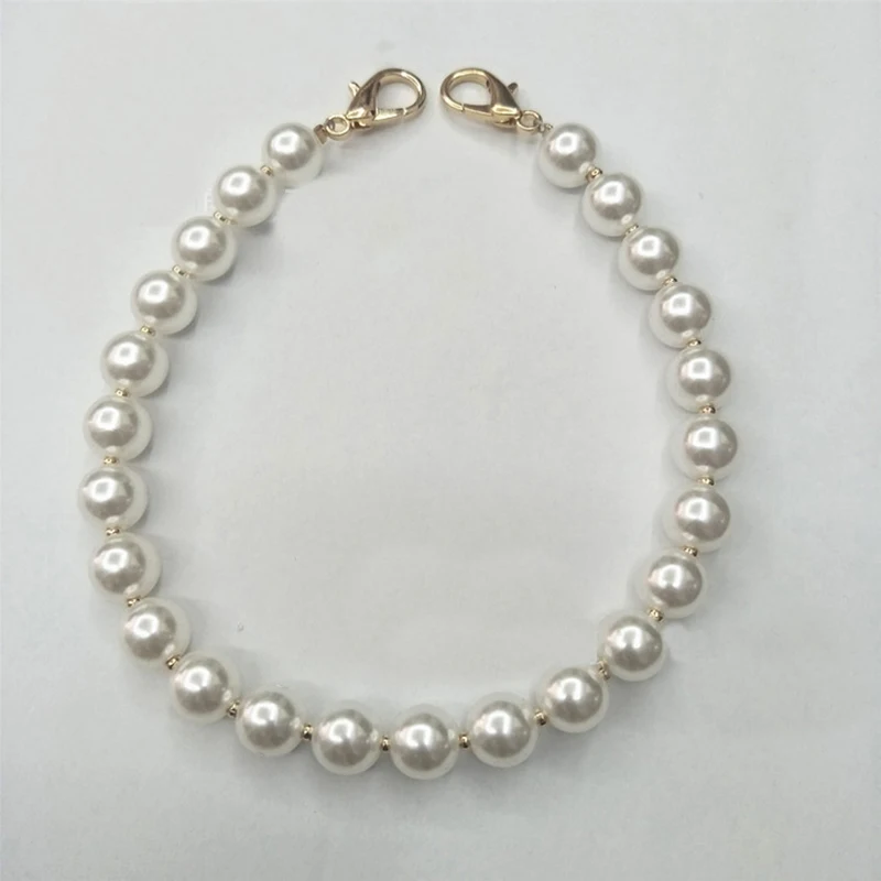Handle Imitation Pearls Clutch Bag Strap Purse Bag Belt Wallet Belt Wrist Bag Chain Accessories For Bags Bag Strap For Crossbody