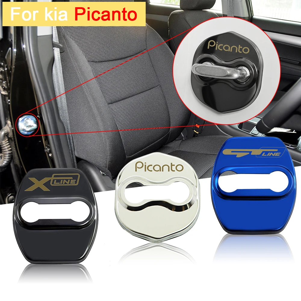 4pcs 3D stainless steel car Door protection cover car sticker car