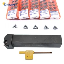 Conjunto de ferramentas de giro para rosca externa, 16er ag60 ag55 a60 iso e ser1212h16 ser16vest16 20ser20k16 ser2525m16, inserções de carboneto