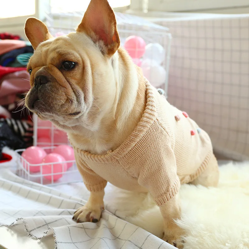 

Dog Clothes Autumn & Winter Days-Warm French Bulldog English Bucket Corgi Sweater Feet Casual Comfortable Law Bucket Pet