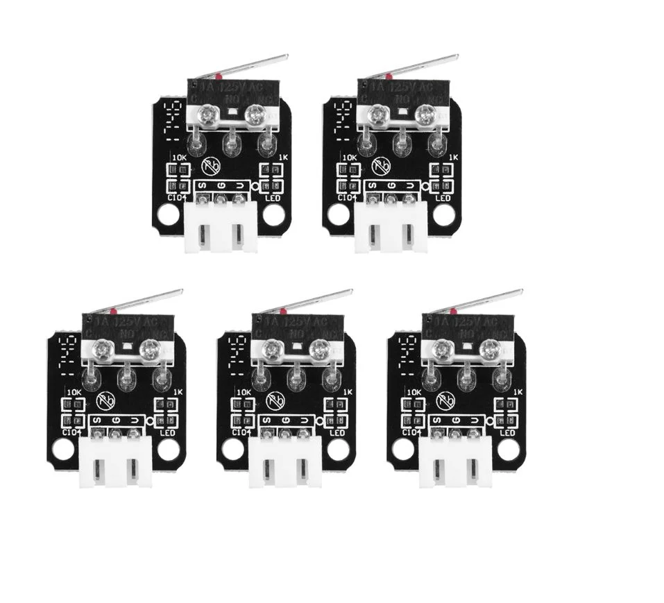 5pcs/lots Limit Switch 3d Printer Part For Mendel Ramps 1.4 Board X/y/z
