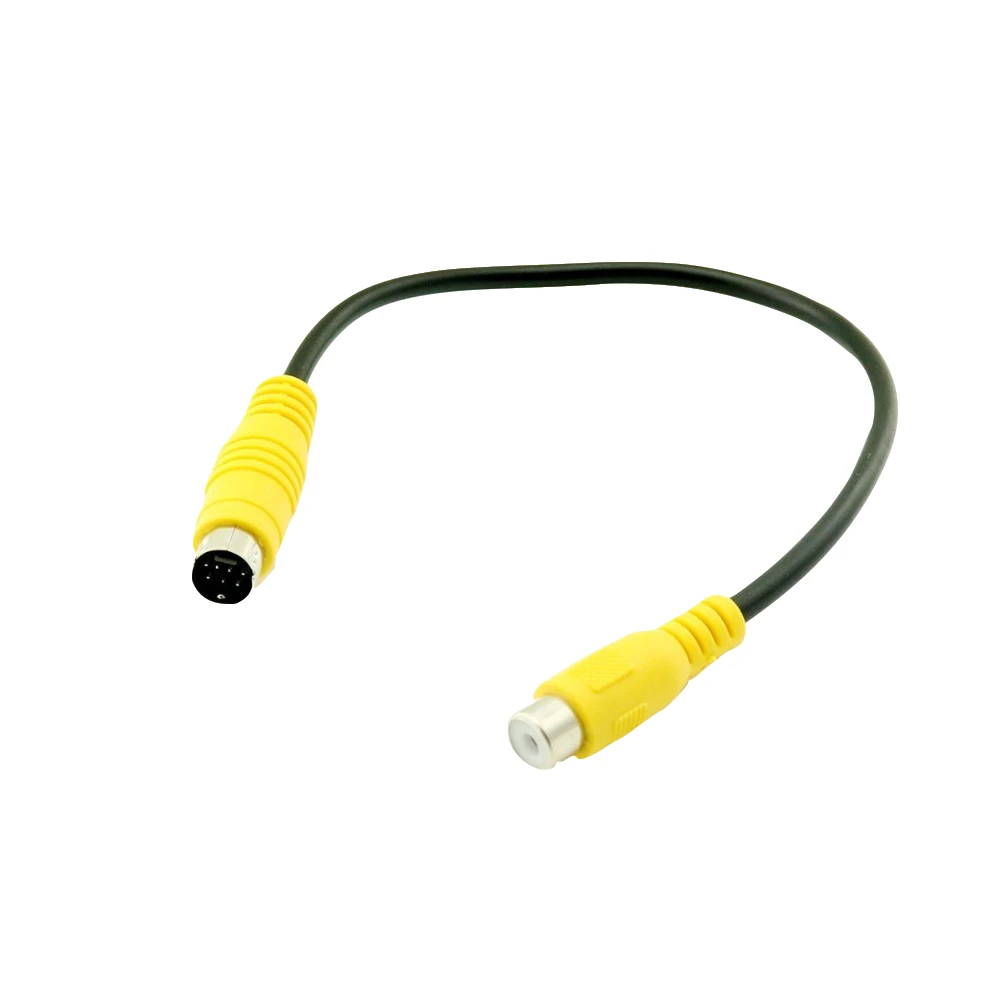 1 шт. S Video Mini DIN 7 контактный ТВ штекер к RCA Phono Женский AV аудио адаптер конвертер