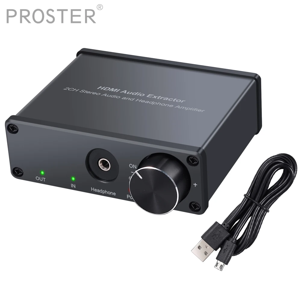 Адаптер для экстрактора аудио prosor 4K 3D HDMI RCA 3 5 мм стерео конвертер разветвитель