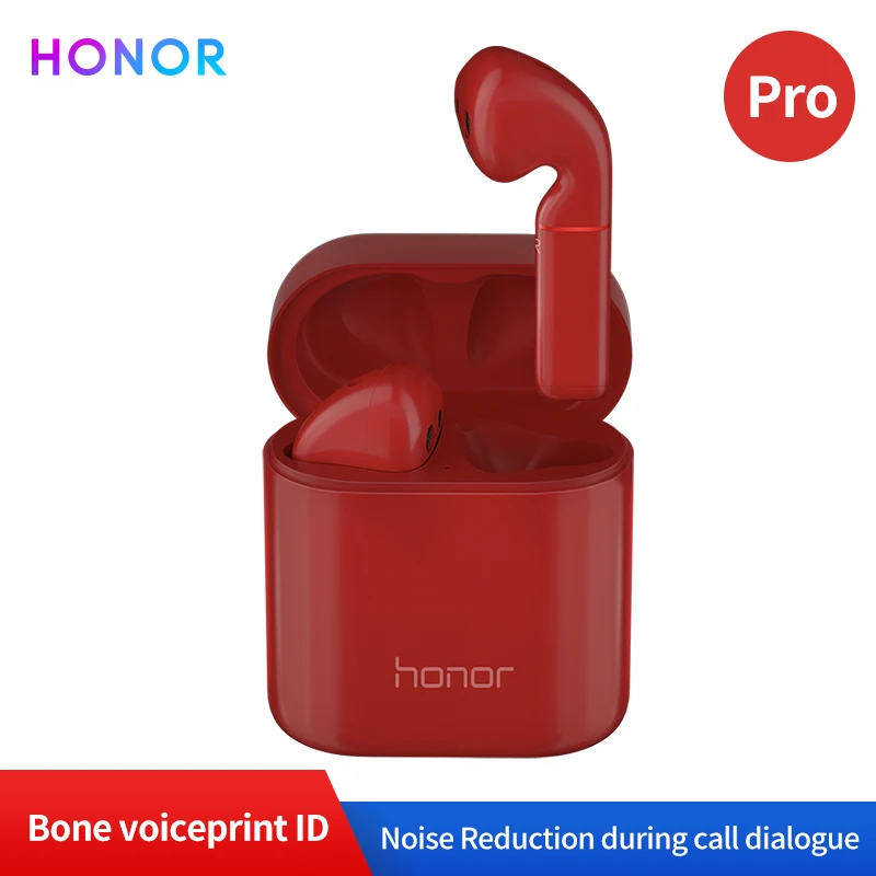 

Honor Flypods Pro Bluetooth Wireless Earphone Hi-Fi Dynamic Music Waterproof IP54 ID Function of Bone Voiceprint with Charge Box