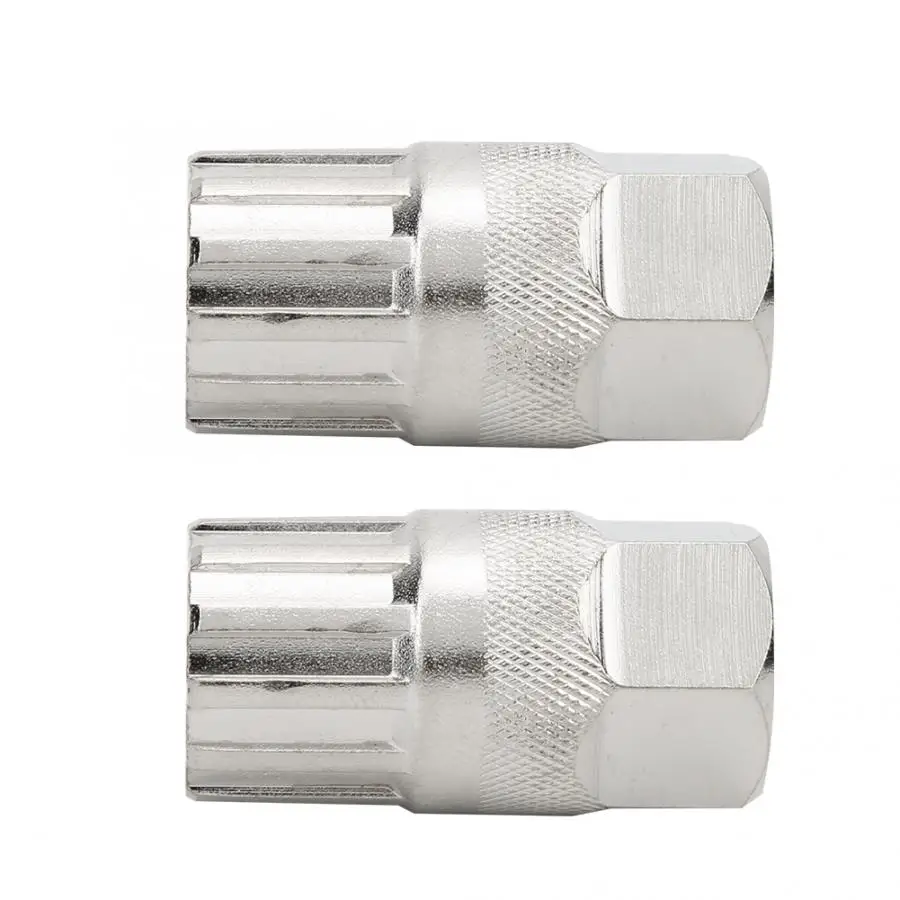 2PCS Flywheel Disassembly Socket Steel Flywheel Disassembly Tool Flywheel Disassembly Socket Bicycle Repair Tools