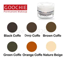Профессиональный Goochie Перманентный макияж микроблейдинг бровей губ тату паста пигмент Микро Пигмент 6 цветов