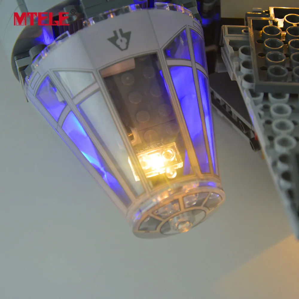 MTELE светодиодный светильник для 75105 Пробуждение силы Миллениум строительные блоки Falcon светильник ing комплект совместим с моделью 05007