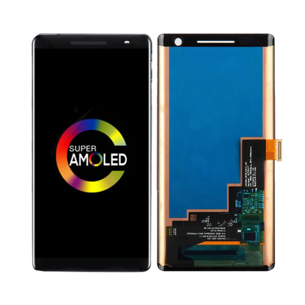 Для NOKIA 8 Sirocco lcd кодирующий преобразователь сенсорного экрана в сборе для Nokia 8 Sirocco дисплей с заменой рамки N8s TA-1005