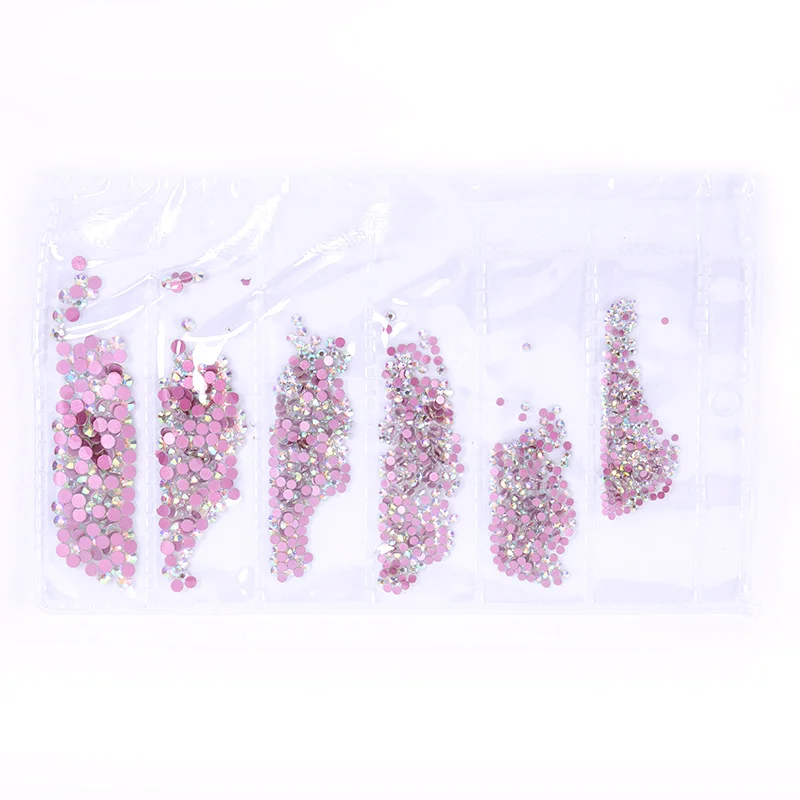 2 1 Bag Multi-size Glass Nail Rhinestones For Nails Art Decorations Crystals Strass Charms Partition Mixed Size Rhinestone - Цвет: 2