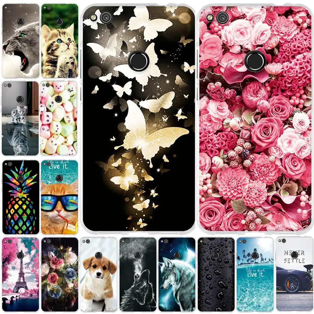 Чехол для Huawei Honor 8 Lite силиконовый чехол P9 2017 из ТПУ P8 Обложка|phone cases|case for huawei p8case |