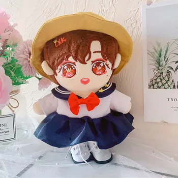 

[MYKPOP]KPOP Doll's Clothes: School Dress Hat Hairband for 20cm Doll (Without doll) Fans Collection SB20102506