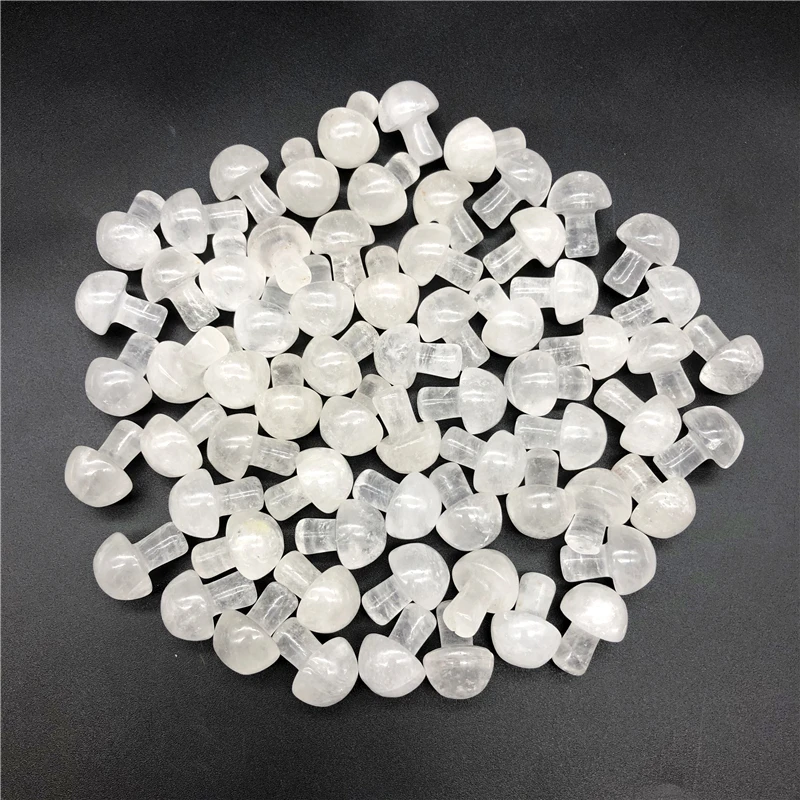 Beautiful 1/2Pcs Lovely Natural White Crystal Mushroom Shaped Polished Stone Decor Healing Gift Natural Quartz Crystals Beautiful 1/2Pcs Lovely Natural White Crystal Mushroom Shaped Polished Stone Decor Healing Gift Natural Quartz Crystals