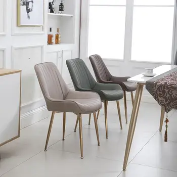 

Nordic Insnet Red Light And Luxurious Make-up Armor Chair Iron Backrest Chair Modern Mini Conference Office Chair