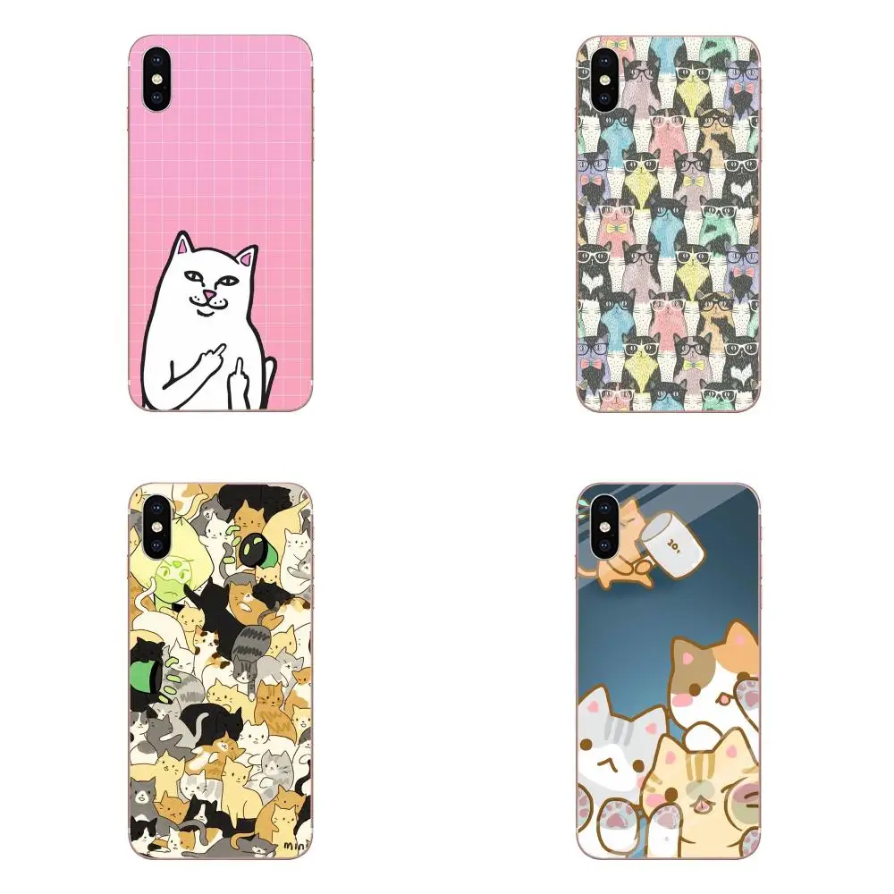 Кошка на Фото Копия заказ Жесткий для Samsung Galaxy Note 5 8 9 S3 S4 S5 S6 S7 S8 S9 S10 5G mini Edge Plus Lite TPU