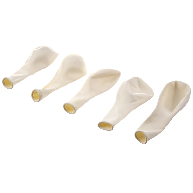 25 x 10 inch Latex White Wedding Balloons