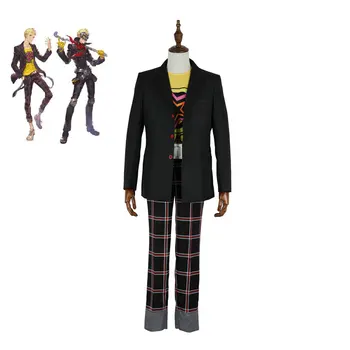 

Riman Goddess Strange Tales of Hearts Thieves Sakamoto Ryu Si Hidenji College Student Uniform Cosplay Set Anime 3 Piece Costume