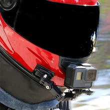 Легко установленная камера аксессуары легкий Портативный однотонные мотоциклетный шлем подбородка факсированная Скоба для экшн-камеры GoPro Hero 6/5/4 6