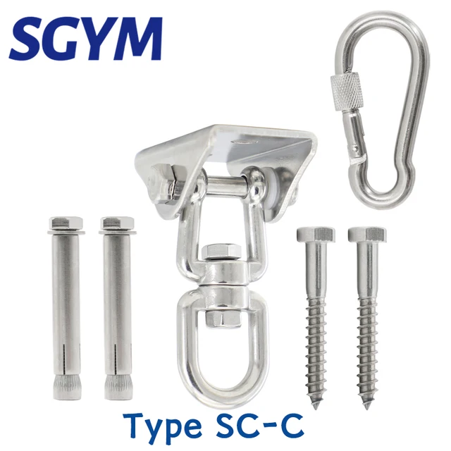 Heavy Bag Hanger Suspension Hooks Concrete Wooden Swing Hangers Sets for Yoga Hammock Chair Sandbag Swing 500kg Capacity SC-C