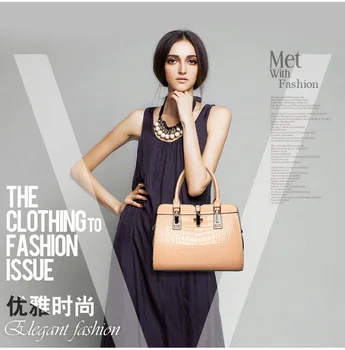 

Lacquered Leather Women's Bag Crocodile Pattern Handbag Finalization Summer 2020 New Fashion Women's One Shoulder Slant Span Bag