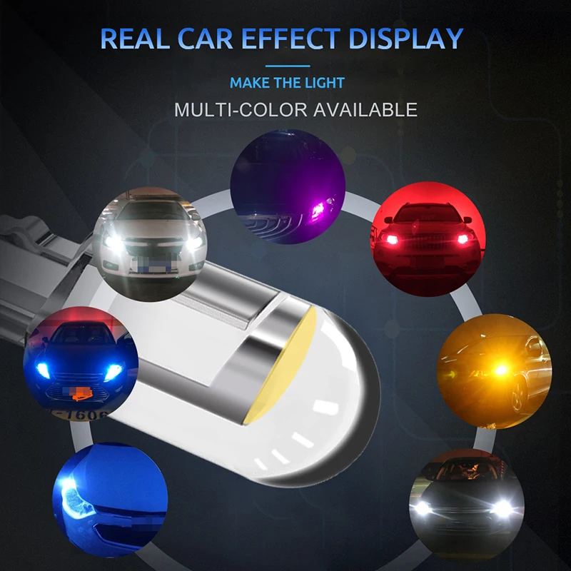 thumbnail image 2 of 30 PCS 194 LED Bulbs - 6000K White T10 W5W Replacement For Car Interior & License Plate 2 of 14