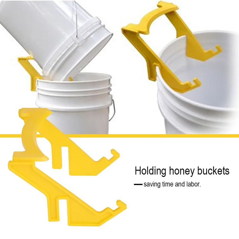 Beekeeping Tools Honey Bucket Holder Plastic Bracket Rack For Honey Bucket Frame Grip Lift Beekeeping Equipment Garden Supplies