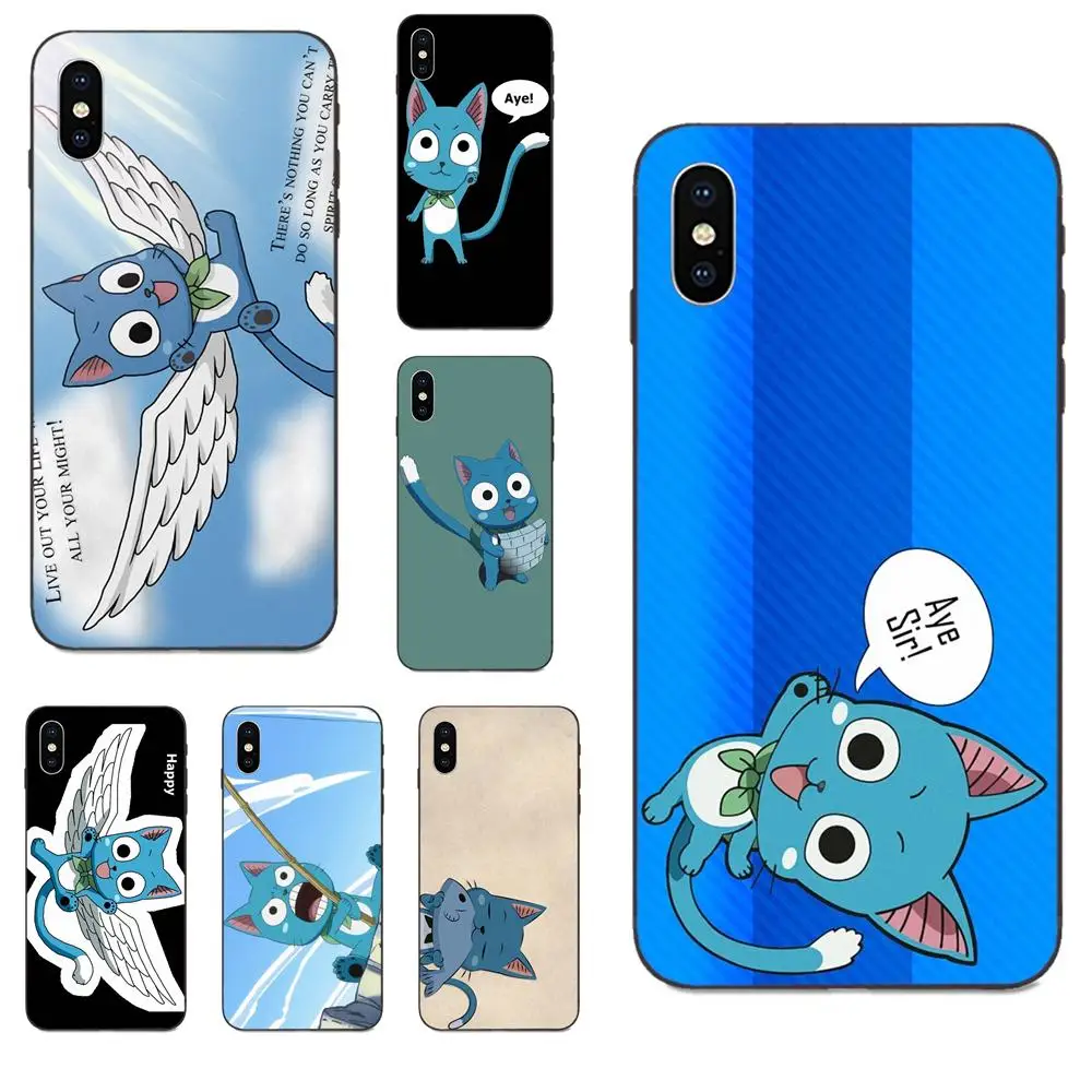 

For Xiaomi Redmi Note 2 3 4 4A 4X 5 5A 6 6A 7 Go Plus Pro S2 Y2 Soft Cases Fundas Fairy Tail Happy Aye Sir