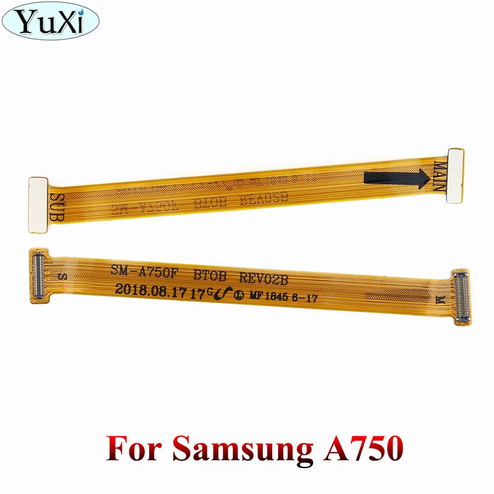 A750 Юйси для samsung Galaxy A10 A20 A30 A305F A40 A50 A60 A70 A750 A920 материнская плата разъем ЖК-дисплей USB гибкий кабель - Цвет: A750