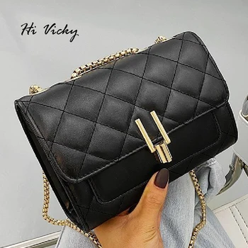

Famous Designer Brand 2020 Autumn New Ladies Shoulder Bag Fashion Classic Luxury Black Plaid Women Messenger Bag White Tote Bag