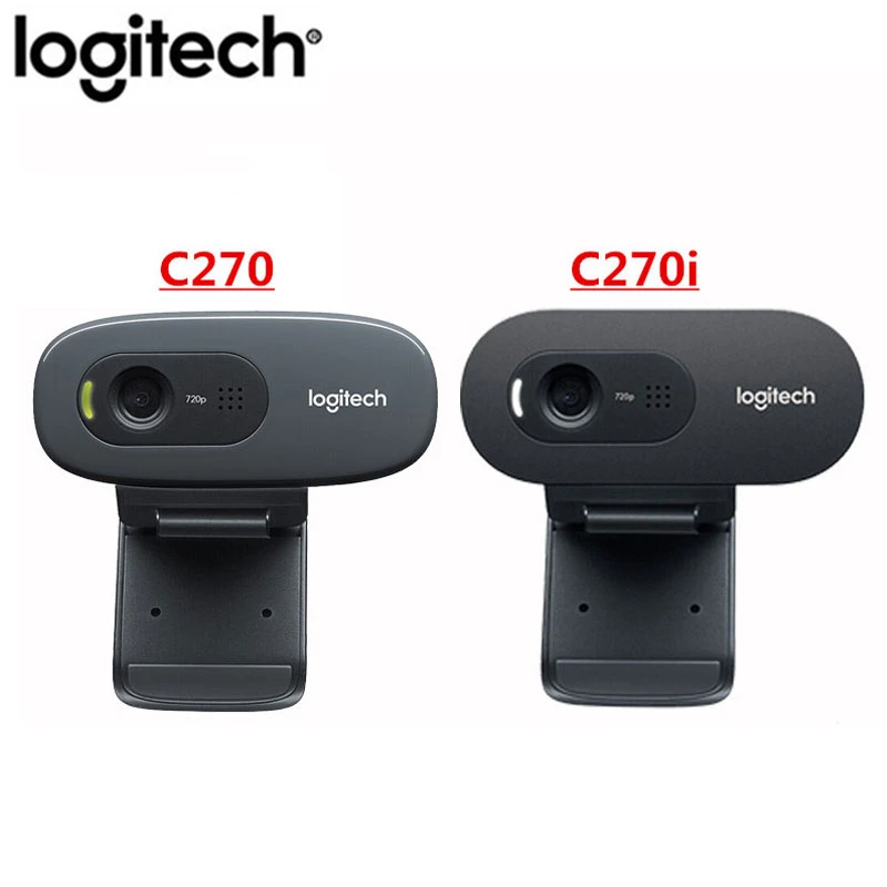 Logitech C270 3.0 Mp Webcam Black 000694 | Logitech Hd Webcam Video - Webcams
