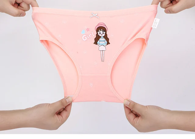 4 Pcs/lot Cotton Girls Shorts Kids Antibacterial Underwear Boxer