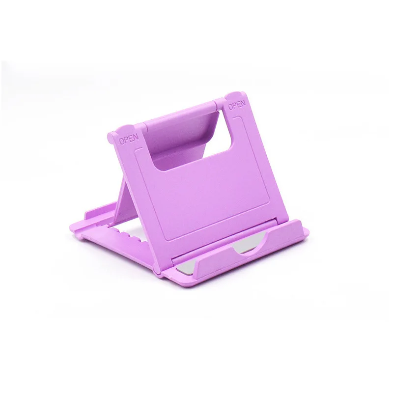 Настольная подставка для мобильного телефона, Противоскользящий коврик, держатель для ленивых, универсальный кронштейн, регулируемые держатели для телефонов, подставка для планшетов - Цвет: Фиолетовый