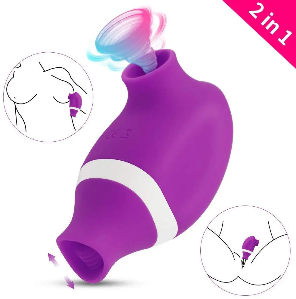 SWT Nipple Sucker Vibrator Sucking Sex Toy for Women Female Clitoris Stimulator Licking Tongue Adult Shop | Красота и здоровье