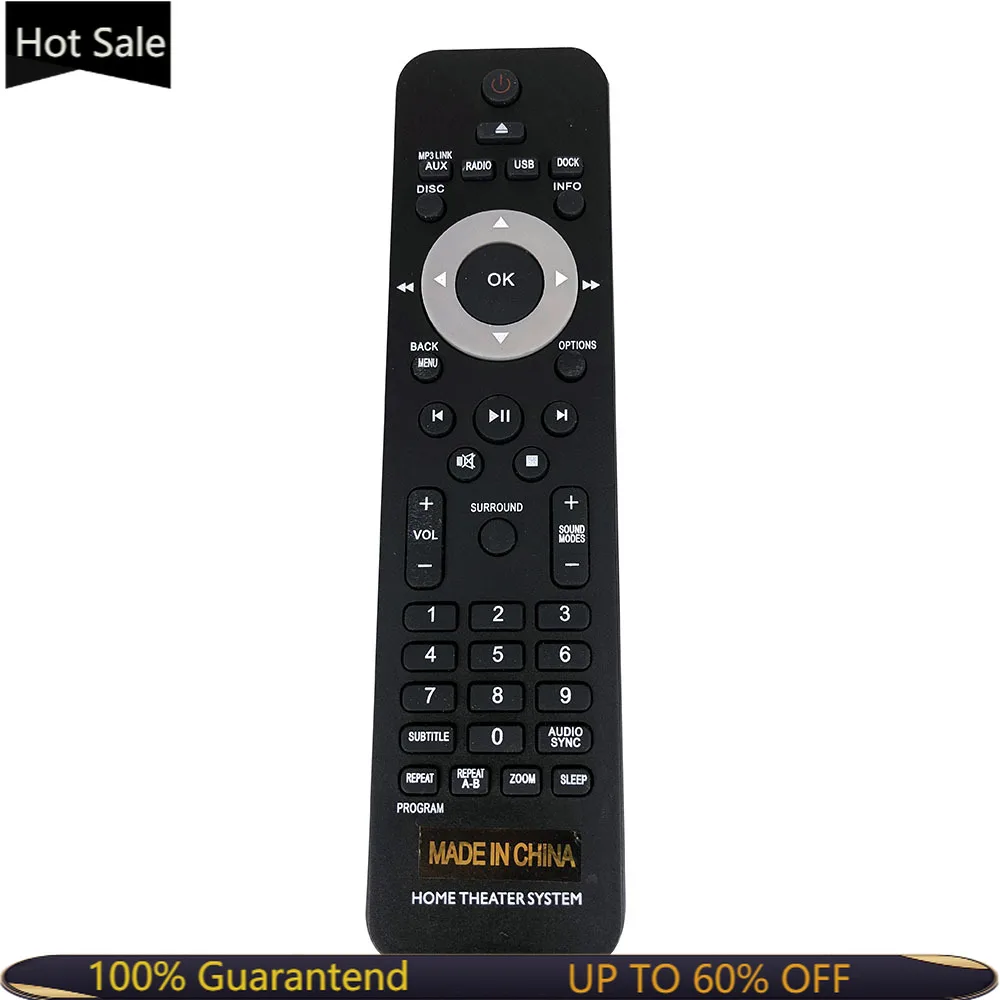 New Remote Control For PHILIPS HTS8100 HTS3538 HTS6100 HTS3545 HTS3555