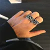 2pcs/pair Stainless Steel Solid Sons of Anarchy Ring SO NS Men Rings Jewelry Size 7-14 Free Shipping 2