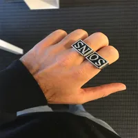 2pcs/pair Stainless Steel Solid Sons of Anarchy Ring SO NS Men Rings Jewelry Size 7-14 Free Shipping 2