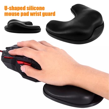 

Attachable Soft Silicone PC Gaming Laptop Ergonomic Wrist Rest Holder Pain Relief Comfortable Support Computer Office U Shape