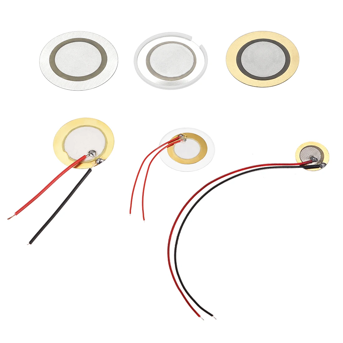

uxcell 20Pcs Piezo Discs 20mm Acoustic Pickup Transducer Microphone Trigger Buzzer Drum Guitar for many Kinds of Instrument