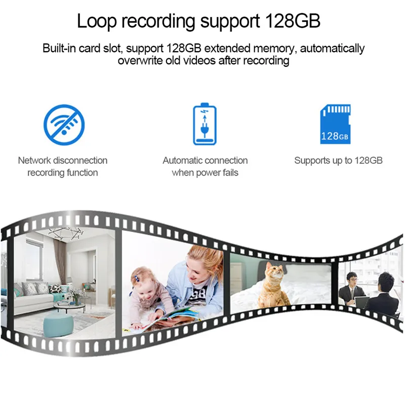 1080P магнит Камеры Скрытого видеонаблюдения Беспроводной Wi Fi камера HD с мобильным