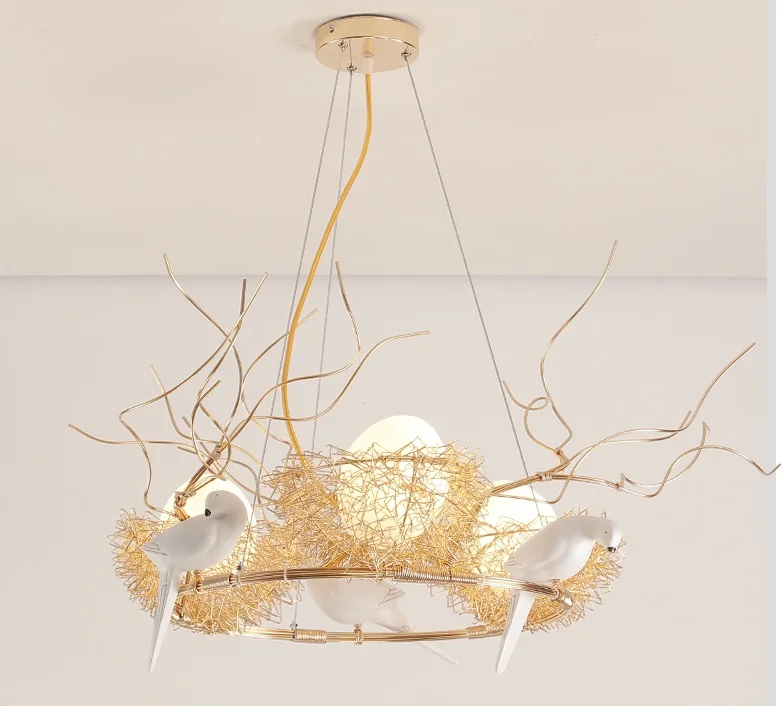 

36W Birds Nest Pendant Lights with 3 Lights of Eggs / 90cm Max.Size