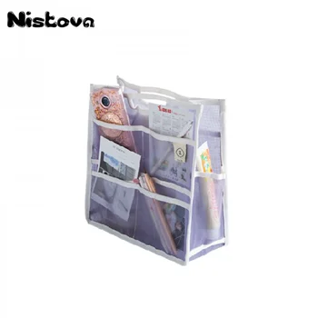 

High Quality Mesh Transparent Cosmetic Bag Multi-layer Cosmetics Toiletries Storage Bag Simple Fashion Multi-function package