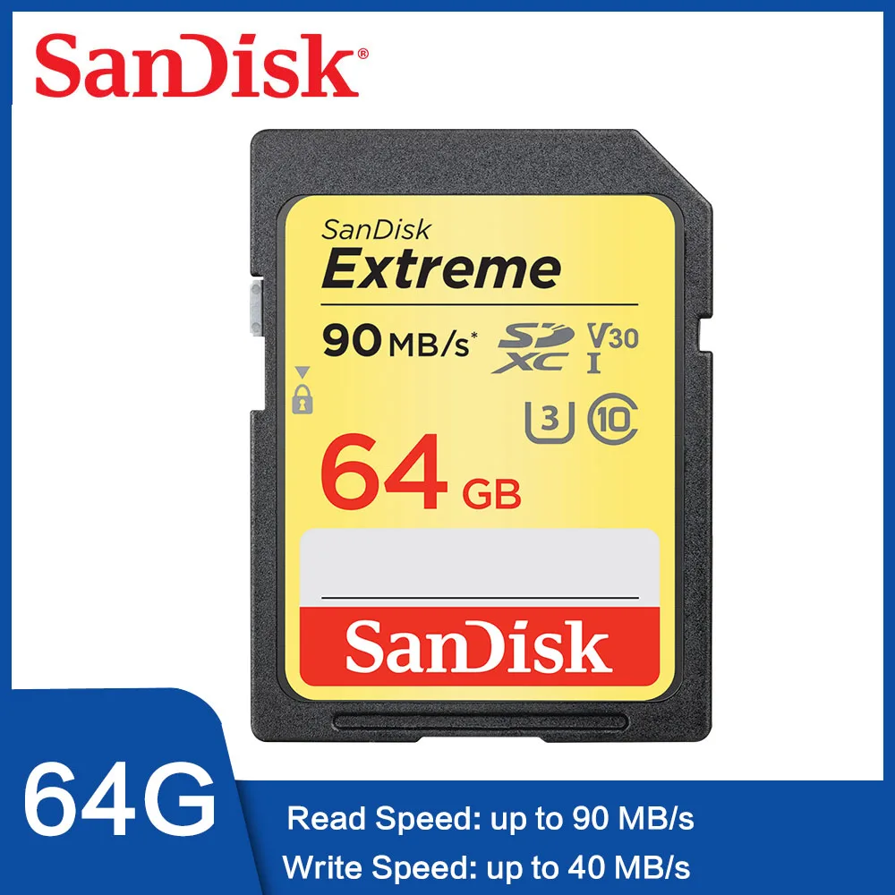 SanDisk32G 64G камера карта памяти класс 10 высокоскоростная sd-карта SDHC микро SLR камера большая карта 90 м/с