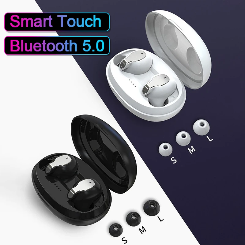 Наушники Bluetooth 5 0 Беспроводные наушники с микрофоном Tws HiFi 9D стерео