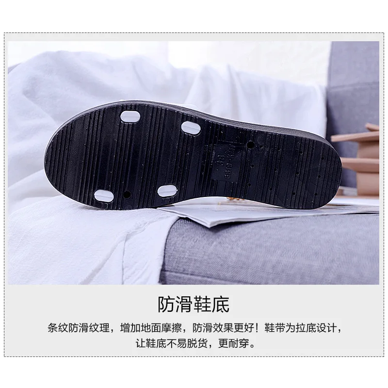 

2019 New Style Spring Slanted Heel Anti-slip Slipper Women's Outer Wear Students Korean-style Sandals Muffin Thick Bottomed Sand